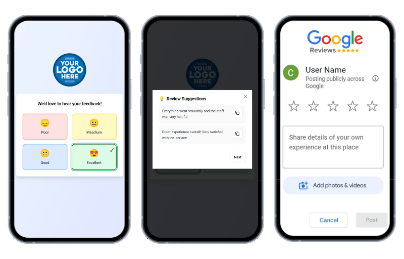 High Rating Google Review Flow